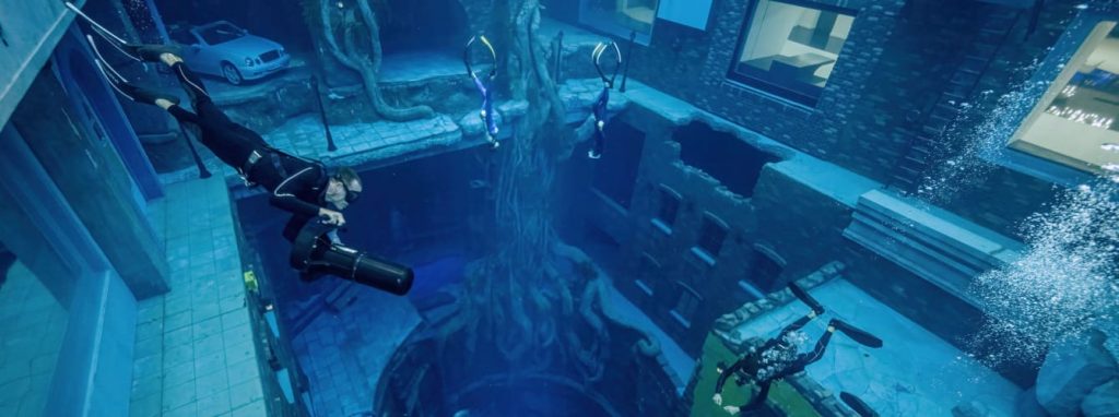 Deep Dive Dubai 1024x382 - Dubai : Play arcade games in world's deepest swimming pool